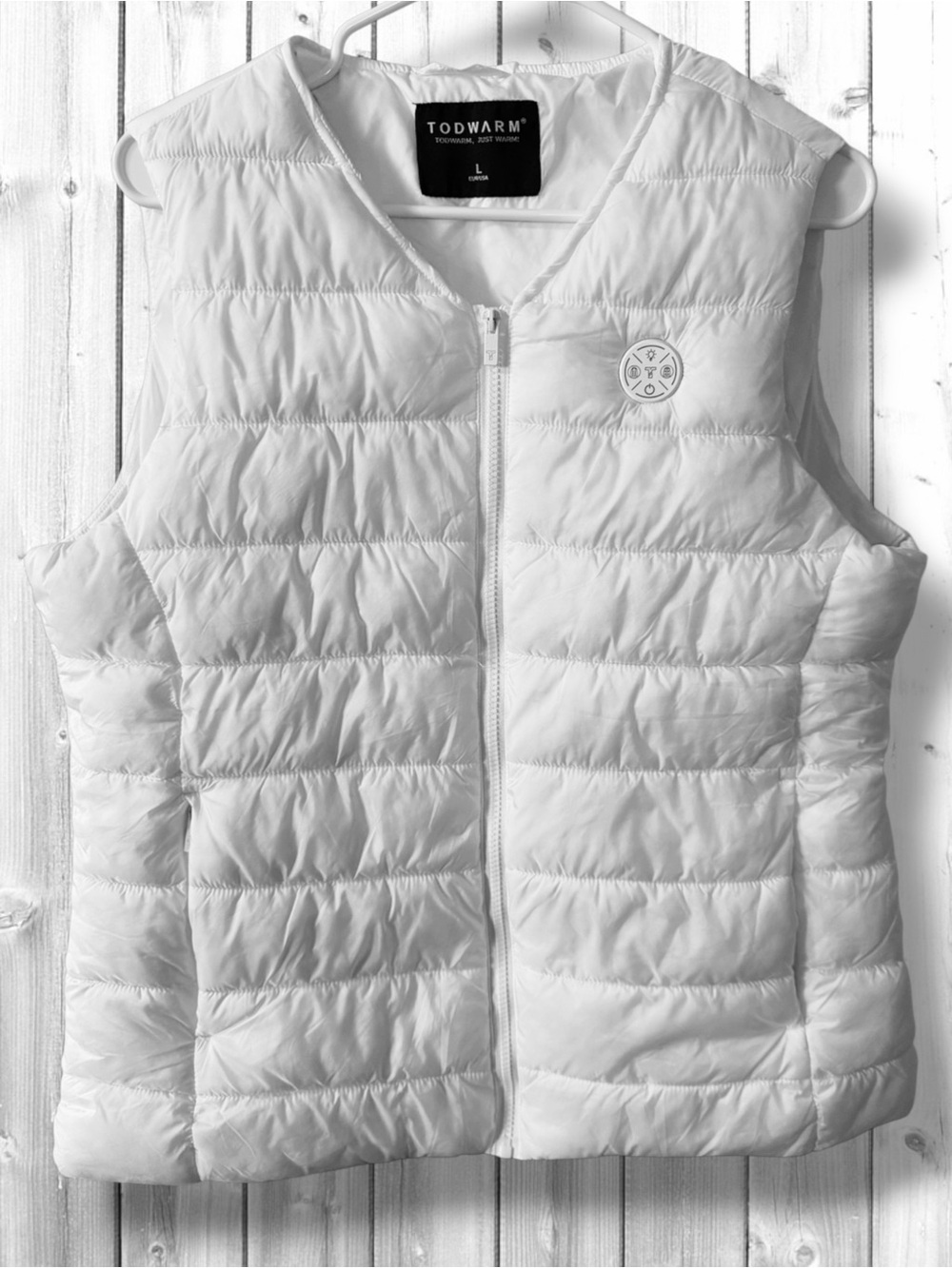 👩🏻‍⚖️TODWARM White Heated Puffer Vest Size L